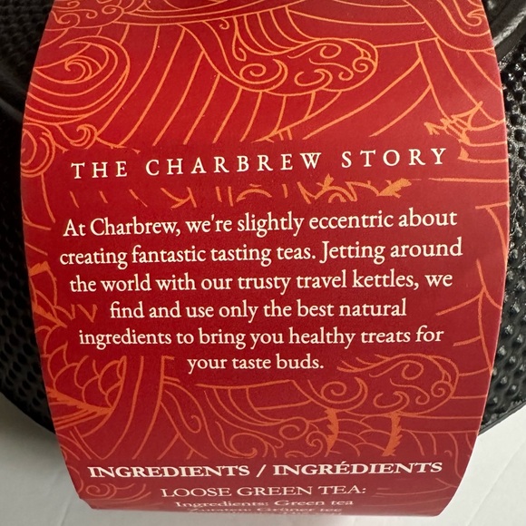 🎁Charbrew Authentic Chinese Teapot with 50g Green Tea - Cast Iron - 40 fl oz - Picture 4 of 5
